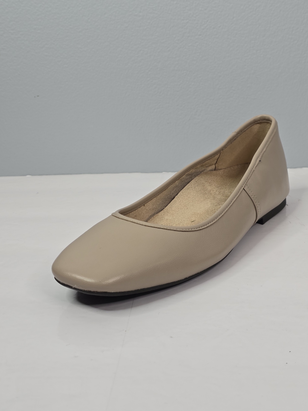 Vionic Taupe Orinda Square-Toe Ballet Flat